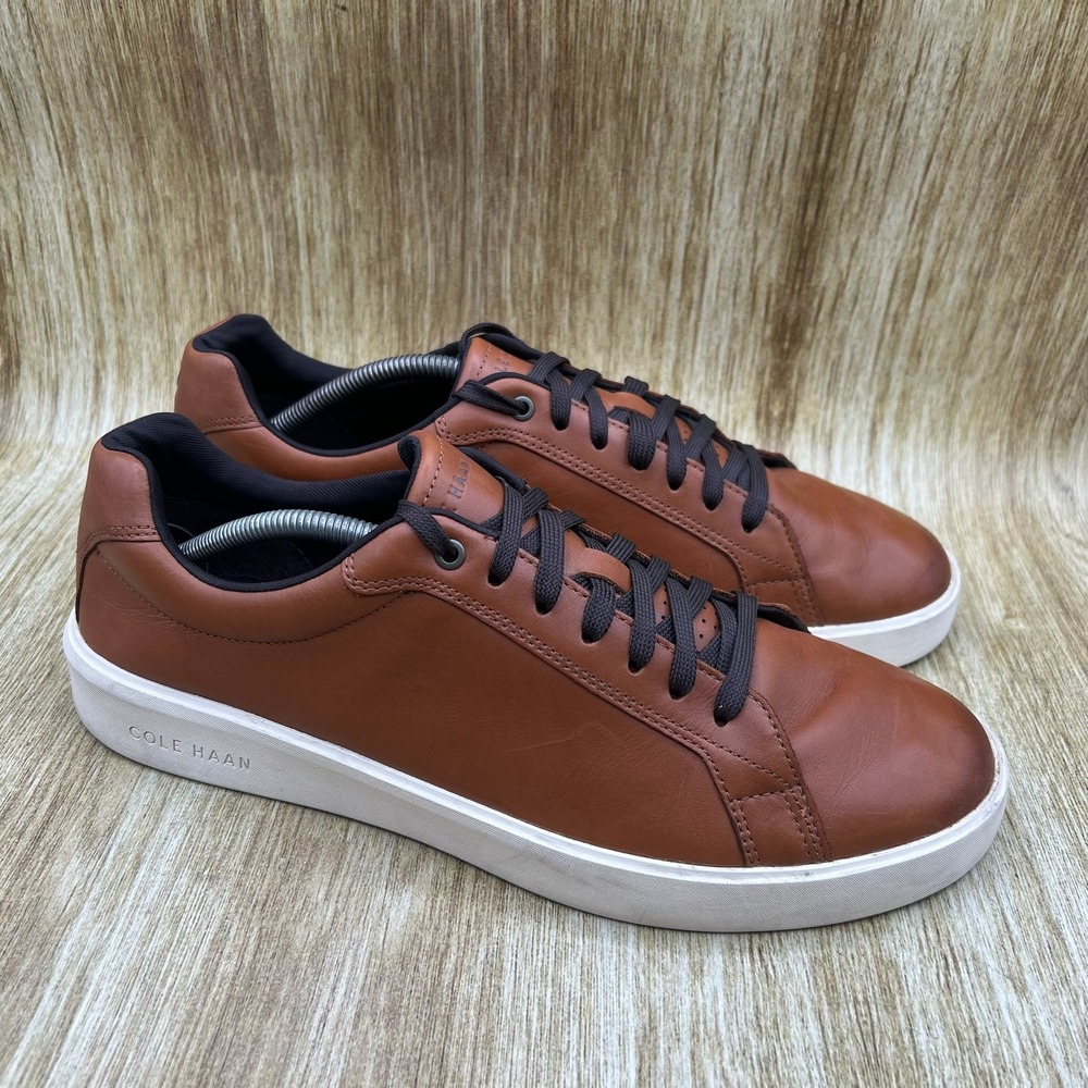 Cole Haan Grand Crosscourt Daily Sneaker Men's 11.5 Brown Leather Low Top C39986